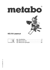 Metabo KS 210 Lasercut Manual De Uso