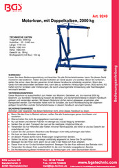 BGS technic 9249 Manual De Instrucciones