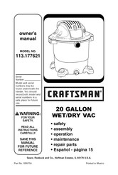 Craftsman 113.177621 Manual Del Usuario