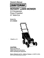 Craftsman 917.378550 Manual Del Usuario