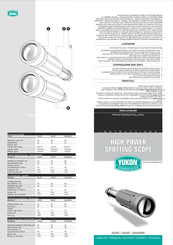 Yukon Scout 30x50 Instrucciones