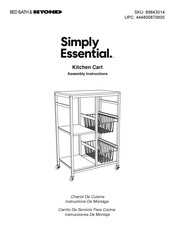 BED BATH & Beyond Simply Essential 69843014 Instrucciones De Montaje