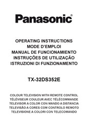 Panasonic TX-32DS352E Manual De Funcionamiento