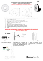 iLumileds ILUPCWLO24WWWB Manual De Instrucciones Y Especificaciones