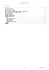 ENERGY SISTEM Nami eco Manual Del Usuario