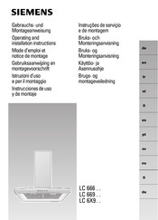 Siemens LC 666 Serie Instrucciones De Uso Y De Montaje