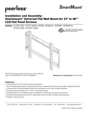 PEERLESS Smartmount RTFPF-220S Instalación Y Ensamblaje