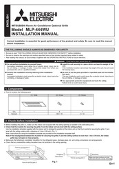 Mitsubishi Electric MLP-444WU Manual De Instalación