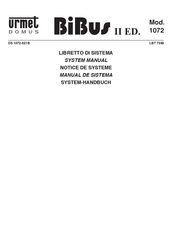 urmet domus BiBus II Manual De Sistema