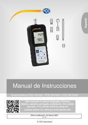 PCE Instruments PCE-FM 500N Manual De Instrucciones