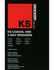 Kicker KS65 Manual Del Propietário