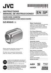 JVC GZ-MG645 U Manual De Instrucciones