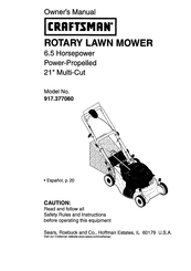 Craftsman 917.377060 Manual Del Propietário