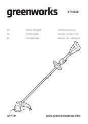 GreenWorks ST40L05 Manual Del Operador