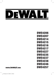 DeWalt DWE4257 Traducido De Las Instrucciones Originales