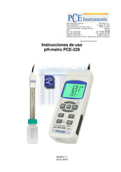 PCE Instruments PCE-228SLUR Instrucciones De Uso