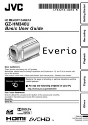 JVC Everio GZ-HM340U Guia Basica Del Usuario