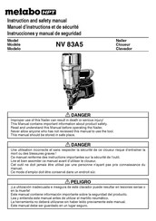 Metabo HPT NV 83A5 Instrucciones Y Manual De Seguridad