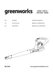 GreenWorks 24252 Manual Del Operador