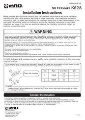 INNO K628 Instrucciones De Instalación