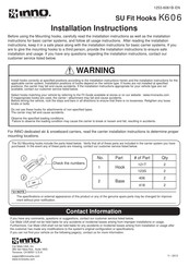 INNO K606 Instrucciones De Instalación