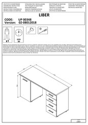 Dedeman LIBER UP 00348 Instrucciones De Montaje