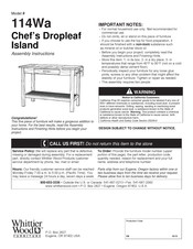 Whittier Wood Furniture 114Wa Instrucciones De Ensamble