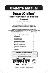 Tripp-Lite SmartOnline SU3000RTXR3U Manual Del Propietário