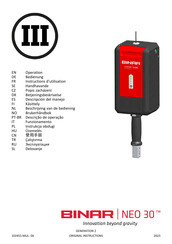 BINAR RH-BIN-30-NEO30-EL-1400 Instrucciones De Manejo