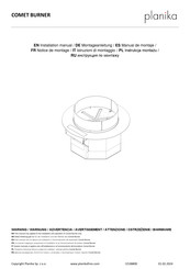 Planika COMET BURNER Manual De Montaje