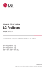 LG Pro Beam BF50RG-GL Manual Del Usuario