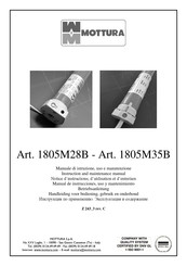 Mottura 1805M28B Manual De Instrucciones, Uso Y Mantenimiento