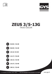 GYS ZEUS 3/5-13G TRUE COLOR Manual Del Usuario