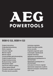 AEG BSB14 G3 Manual Original