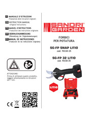 Sandri Garden SG-FP 32 LITIO Manual De Instrucciones