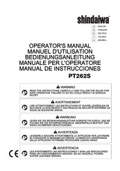 Shindaiwa PT262S Manual De Instrucciones