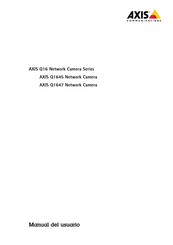 Axis Communications AXIS Q16 Serie Manual Del Usuario