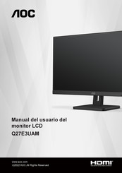 AOC Q27E3UAM Manual Del Usuario