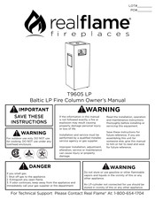 RealFlame Baltic T9605 Manual Del Propietário