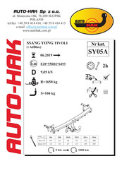 AUTO-HAK SY05A Manual Del Usuario