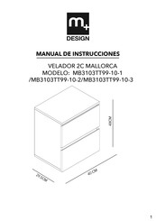 m+ MALLORCA MB3103TT99-10-2 Manual De Instrucciones