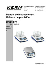 KERN TPFB 120-3-B Manual De Instrucciones