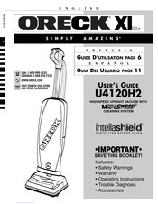 Oreck XI SIMPLY AMAZING U4120H2 Guia Del Usuario