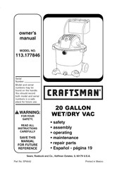 Craftsman 113.177846 Manual Del Propietário