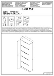 Dedeman HUGO 25 F UP 00483 Instrucciones De Montaje