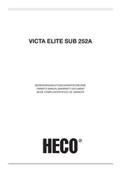 Heco VICTA ELITE SUB 252A Manual Del Propietário