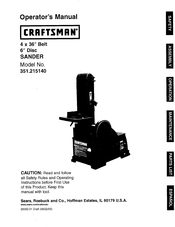 Craftsman 351.215140 Manual Del Operador