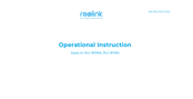 Reolink RLC-810WA Instrucciones Operativas