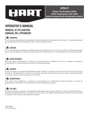 Hart HFRL01 Manual Del Operador