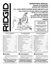 RIDGID R4222T Manual Del Operador